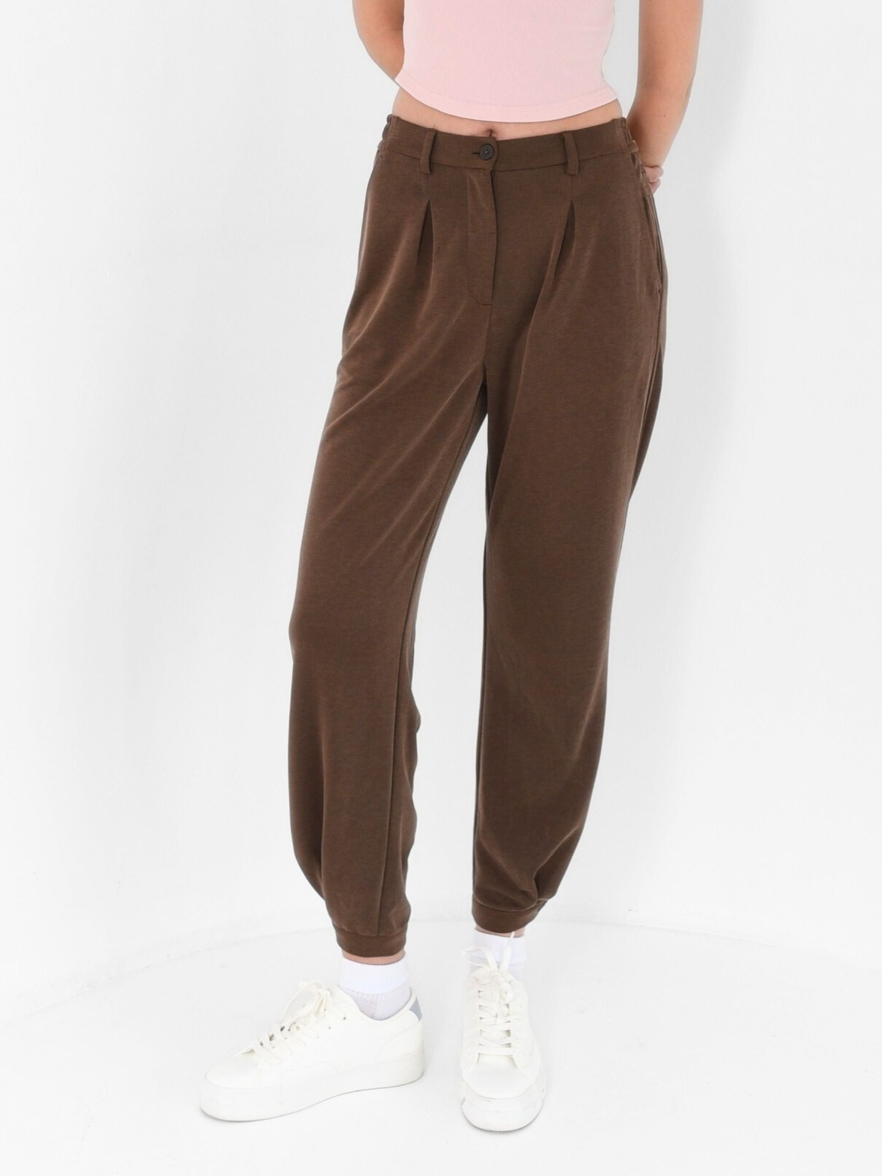 Tencel Pleated Banana Pants