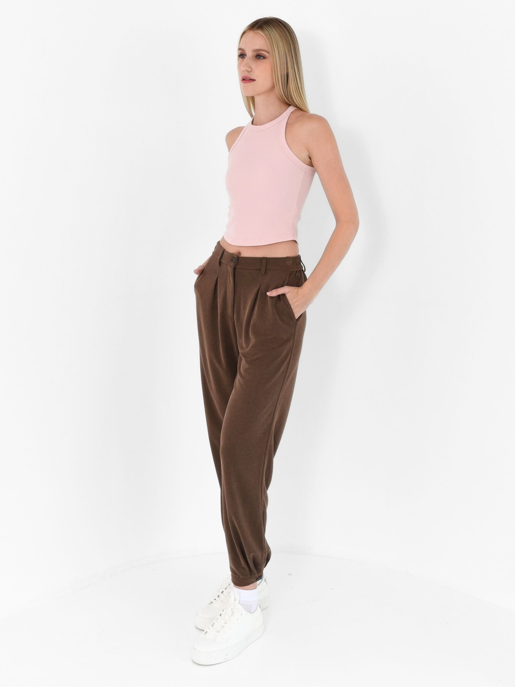 Tencel Pleated Banana Pants