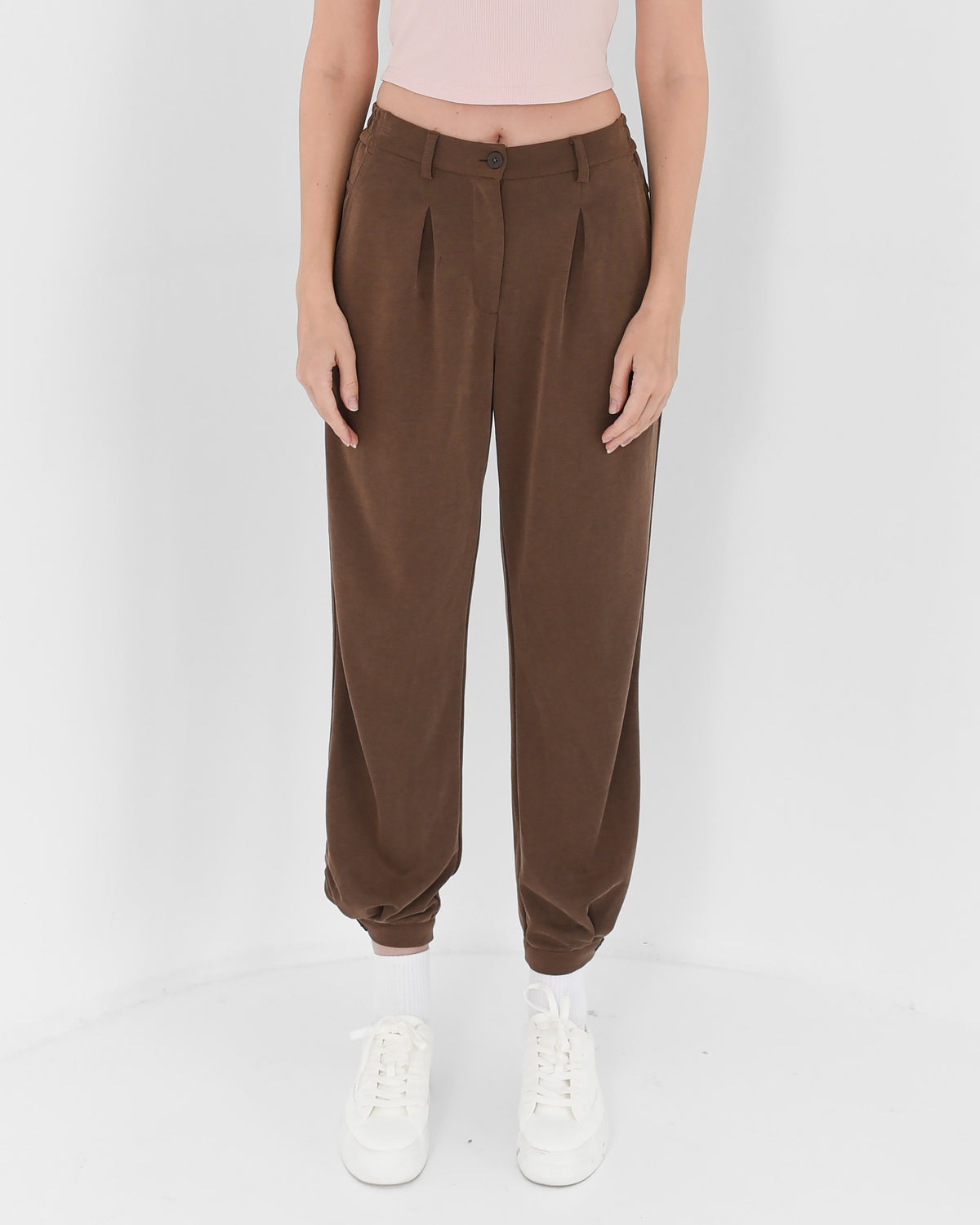 Tencel Pleated Banana Pants
