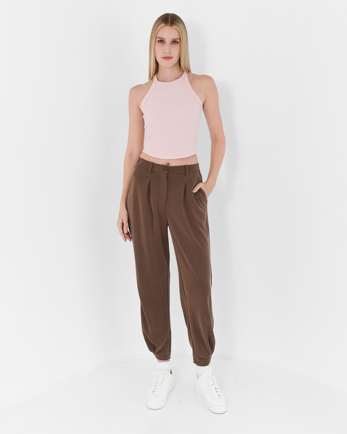 Tencel Pleated Banana Pants