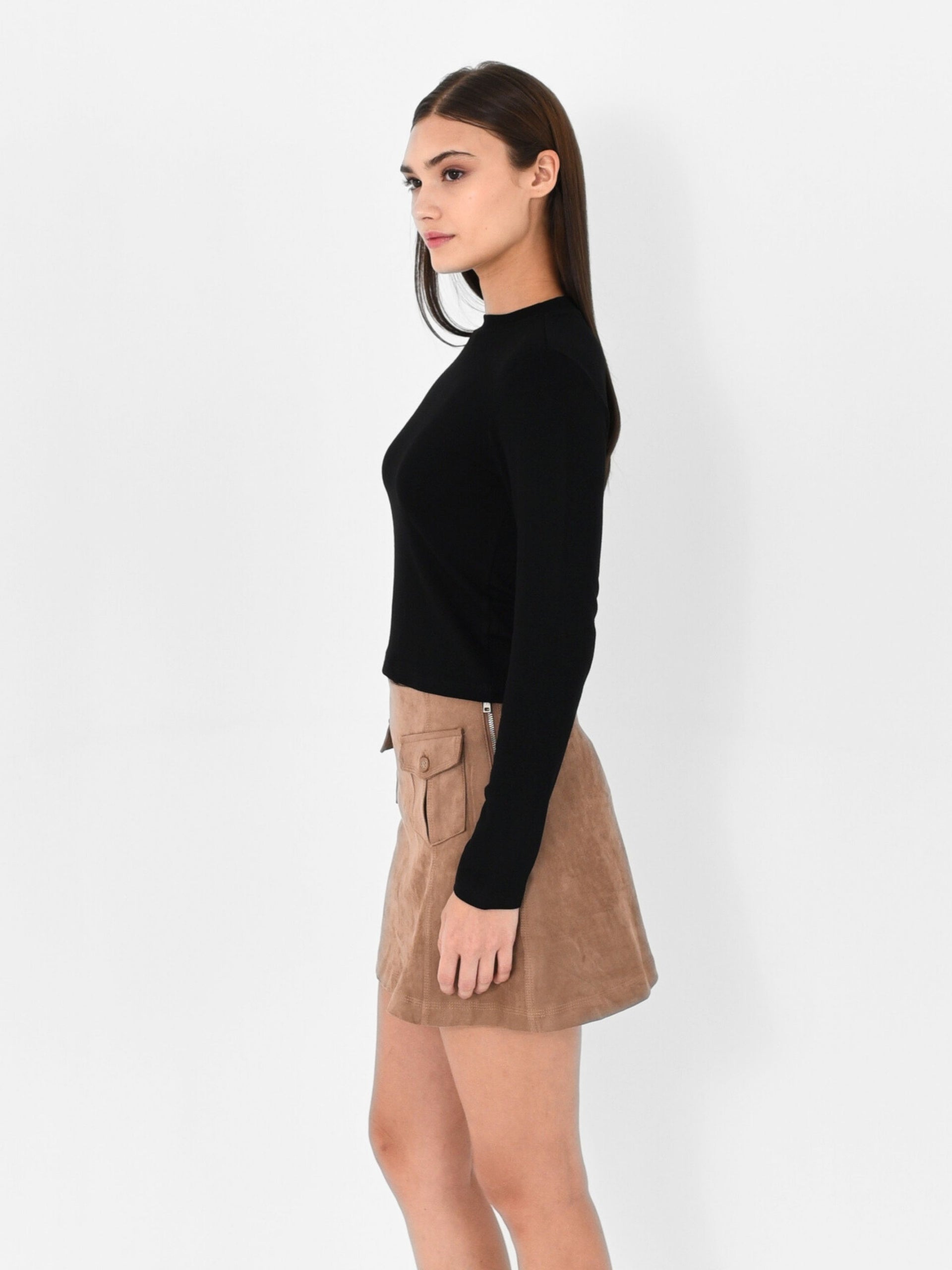 High Neck Long Sleeve Top