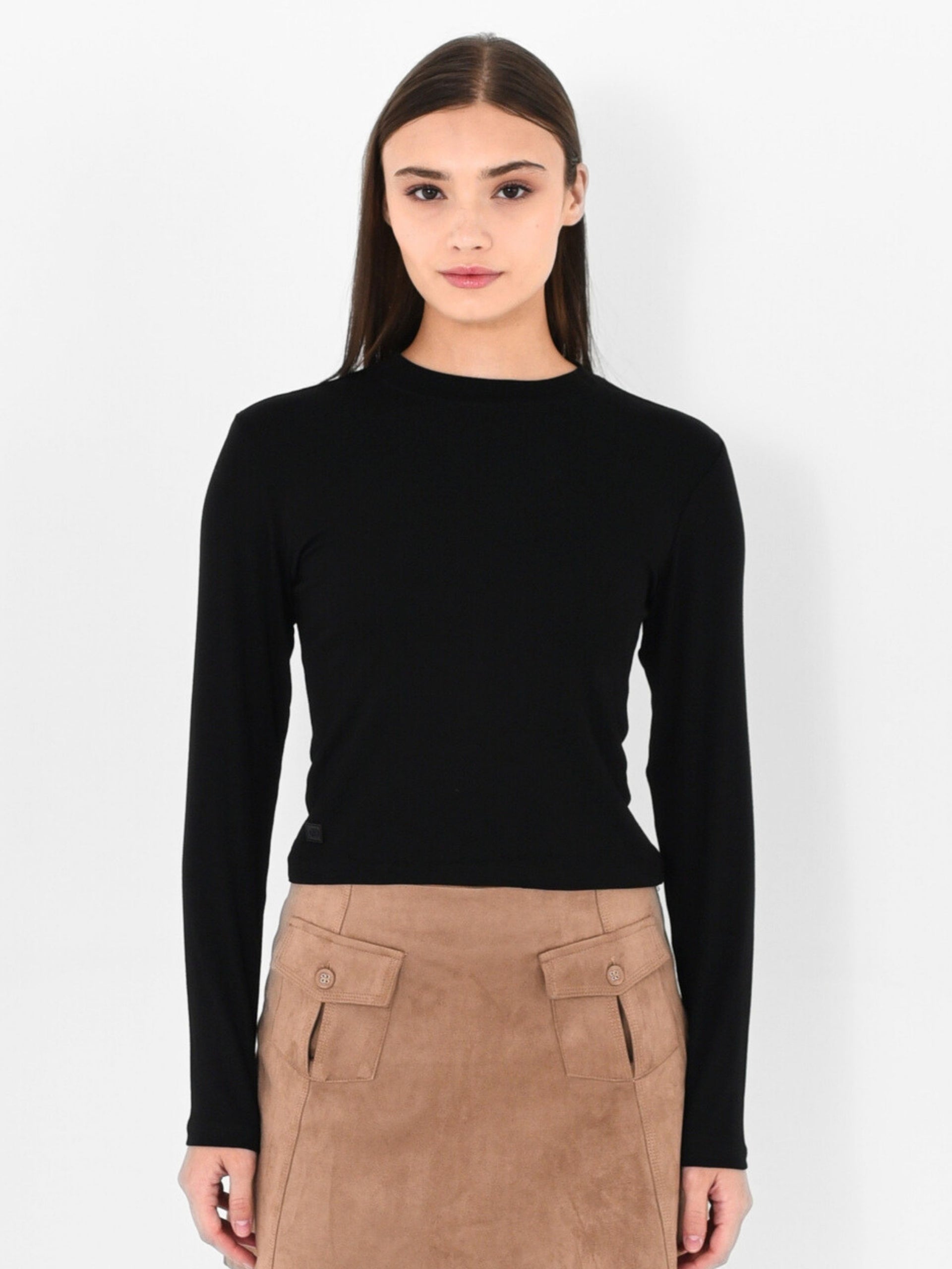 High Neck Long Sleeve Top