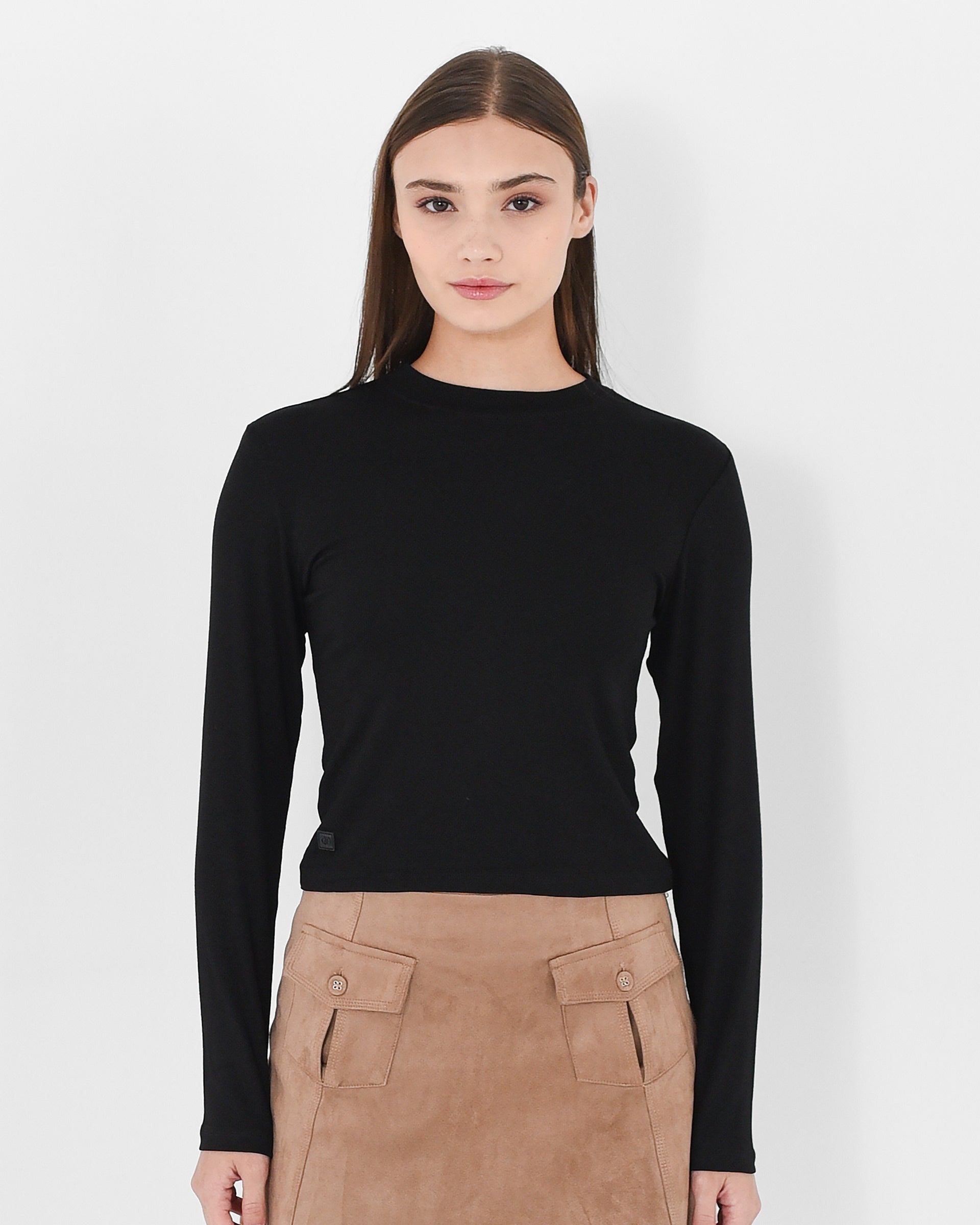 High Neck Long Sleeve Top