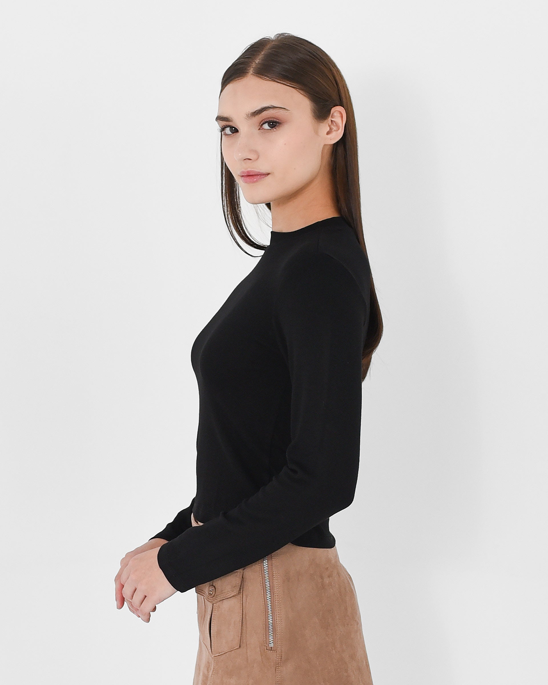 High Neck Long Sleeve Top