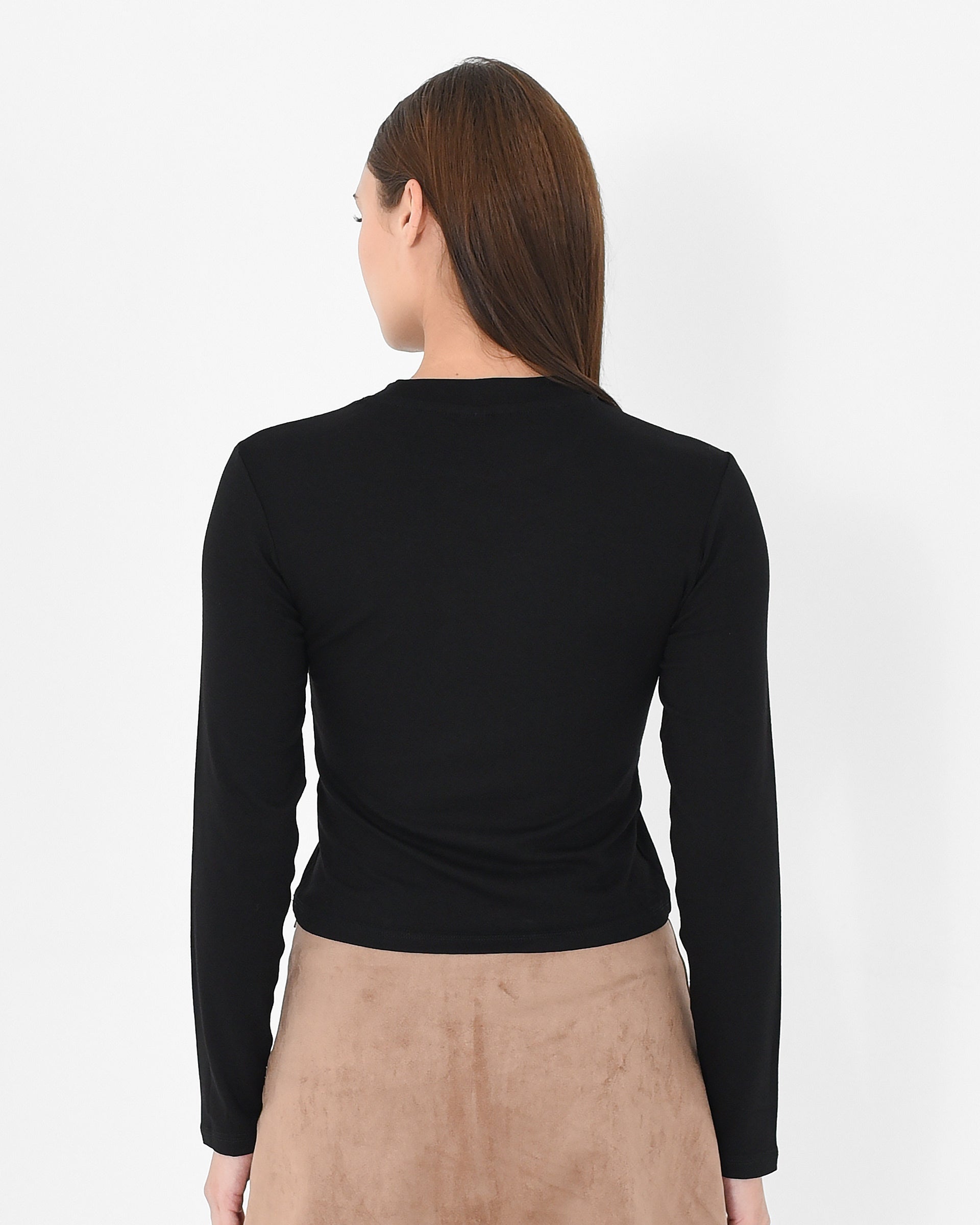 High Neck Long Sleeve Top