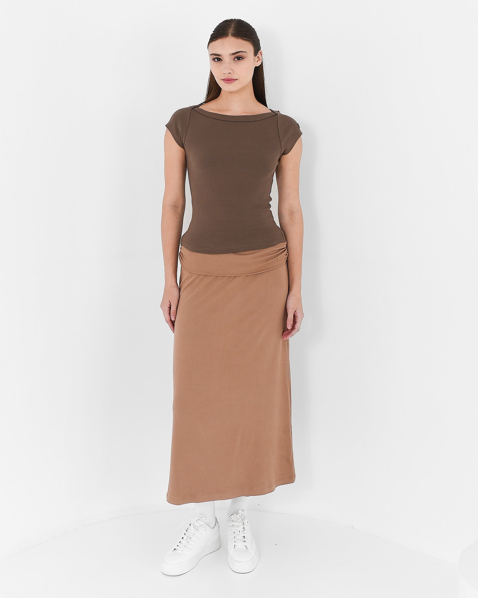 Boat-neck Top